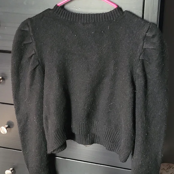 Black crop top sweater - Picture 4 of 4